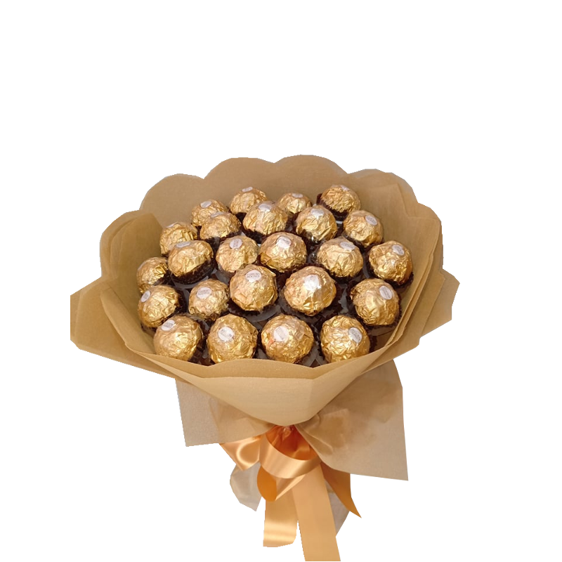 Ferrero + Blue Rose Bouquet